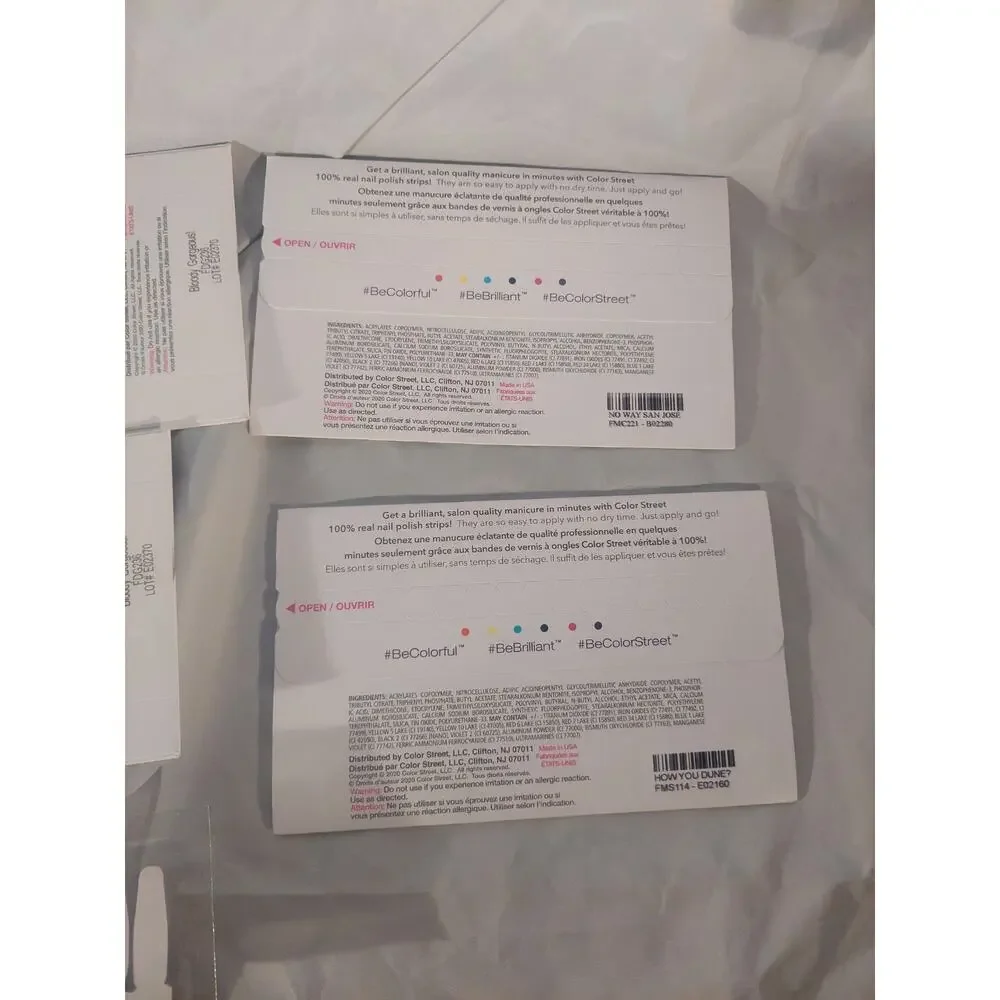 Colorstreet Nail Strips Lot Of 11 Colors Long Time No Sea, Smokes On You, Havana